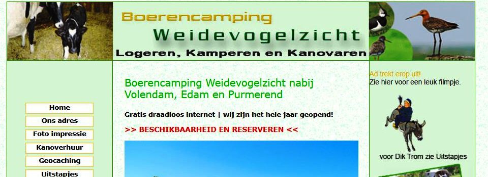 Oude website