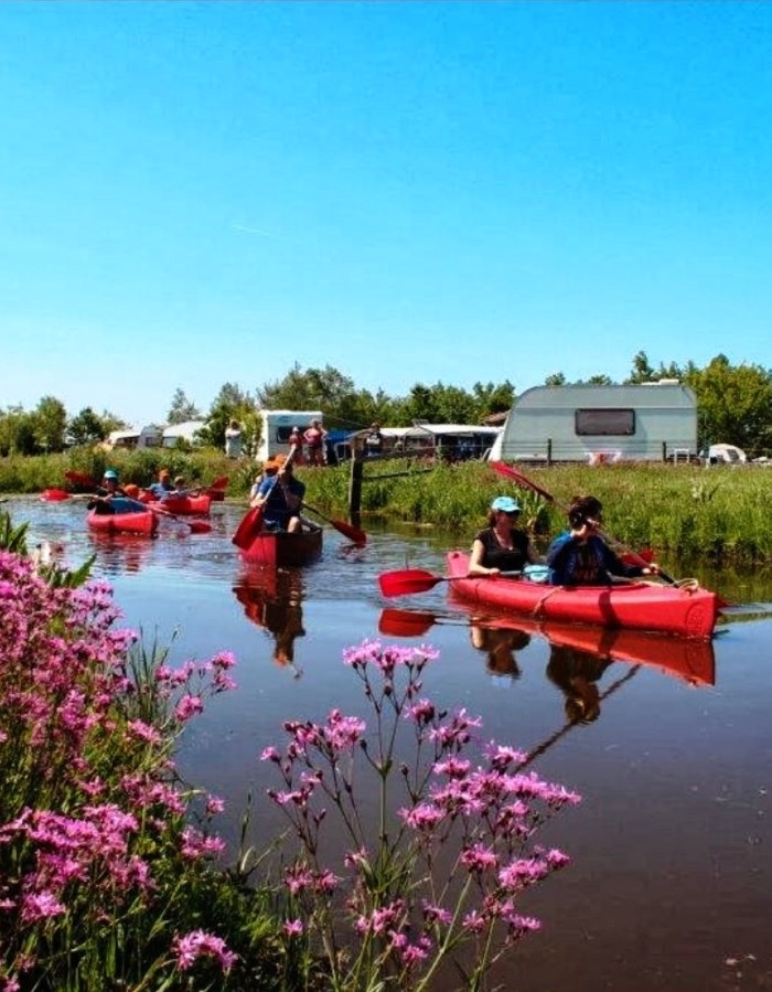 kanoverhuur, teamuitje, dagje op stap, Kanoën in de polder, in het groen, Kwadijk, Purmerend